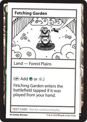 Fetching Garden card from Mystery Booster 2 Playtest Cards
