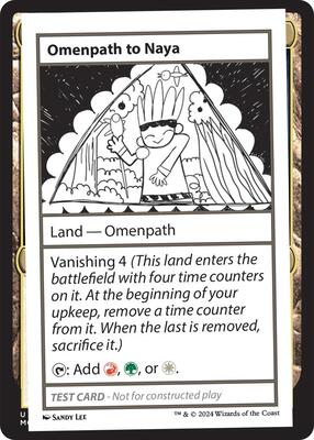 Omenpath to Naya card from Mystery Booster 2 Playtest Cards
