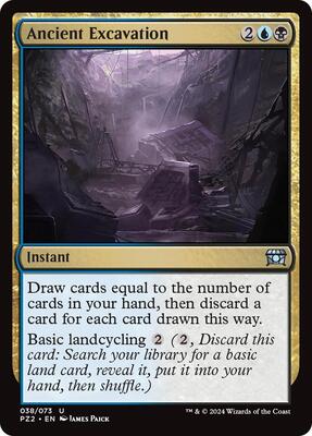 Ancient Excavation card from The List Reprints