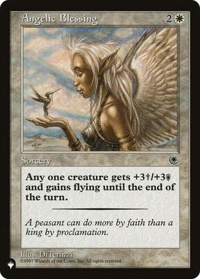 Angelic Blessing card from The List Reprints