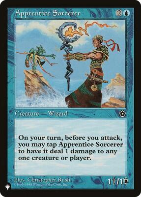 Apprentice Sorcerer card from The List Reprints