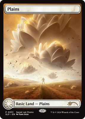 Plains (0031) card from Secret Lair Showdown