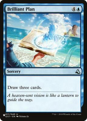 Brilliant Plan card from The List Reprints