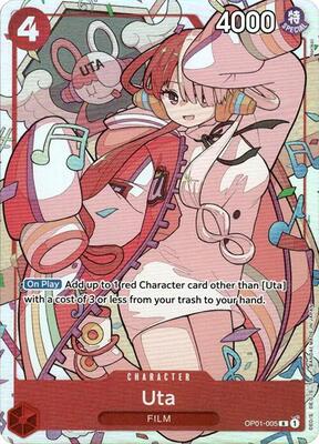 Uta - OP01-005 (Premium Card Collection -Uta-) card from One Piece Promotion Cards