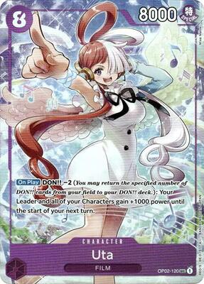 Uta - OP02-120 (Premium Card Collection -Uta-) card from One Piece Promotion Cards