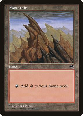Mountain (Left) card from Tempest