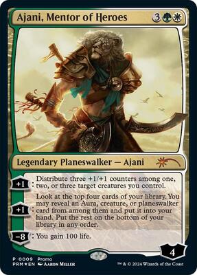 Ajani, Mentor of Heroes (Deluxe Commander Kit) card from Unique and Miscellaneous Promos