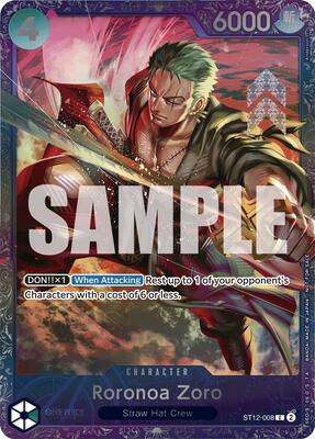 Roronoa Zoro (Treasure Cup 2024) card from One Piece Promotion Cards