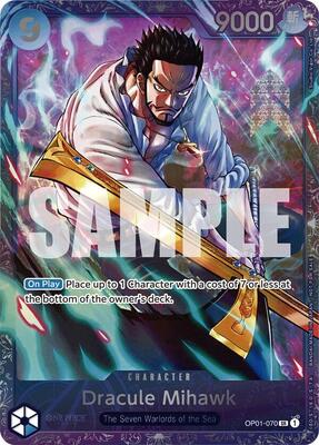 Dracule Mihawk (Treasure Cup 2024) card from One Piece Promotion Cards