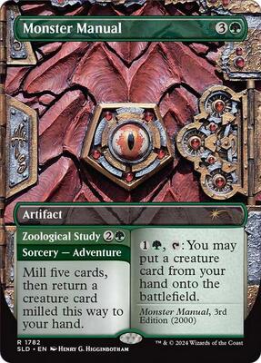 Monster Manual card from Secret Lair Drop Series