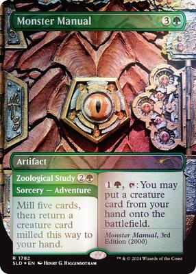 Monster Manual (Rainbow Foil) card from Secret Lair Drop Series
