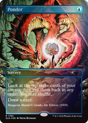 Ponder (1783) (Rainbow Foil) card from Secret Lair Drop Series