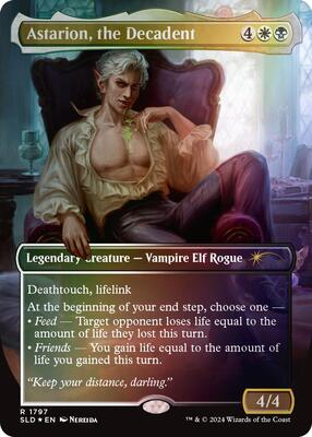 Astarion, the Decadent (Rainbow Foil) card from Secret Lair Drop Series