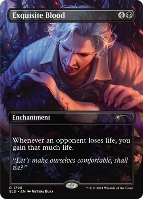 Exquisite Blood card from Secret Lair Drop Series
