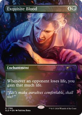 Exquisite Blood (Rainbow Foil) card from Secret Lair Drop Series