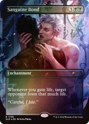 Sanguine Bond (Rainbow Foil) card from Secret Lair Drop Series