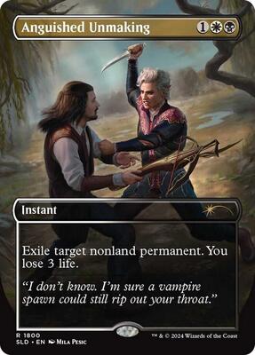 Anguished Unmaking (1800) card from Secret Lair Drop Series