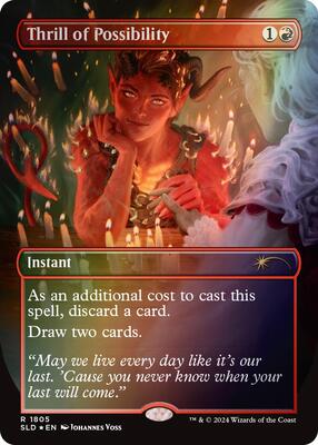 Thrill of Possibility (1805) (Rainbow Foil) card from Secret Lair Drop Series