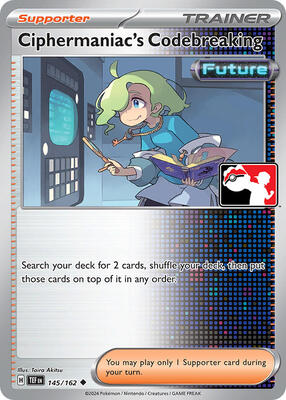 Ciphermaniac's Codebreaking - 145/162 card from Prize Pack Series Cards
