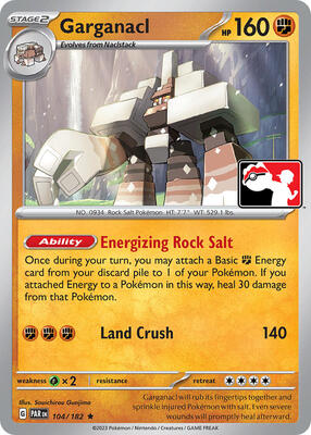 Garganacl - 104/182 card from Prize Pack Series Cards