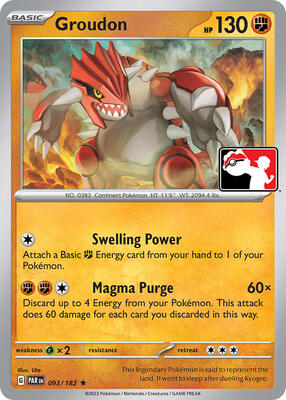 Groudon - 093/182 card from Prize Pack Series Cards
