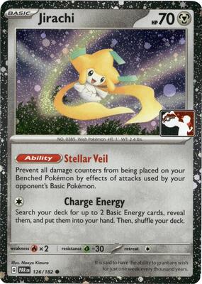 Jirachi - 126/182 (Cosmos Holo) card from Prize Pack Series Cards