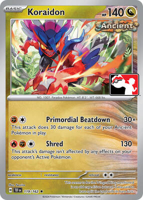 Koraidon - 119/162 card from Prize Pack Series Cards