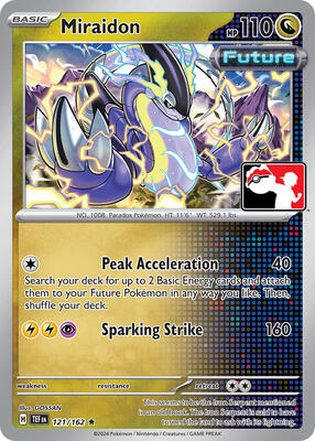Miraidon - 121/162 card from Prize Pack Series Cards