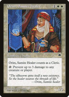 Orim, Samite Healer card from Tempest