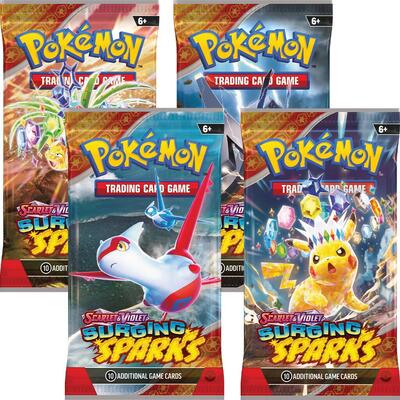 Surging Sparks Booster Pack Art Bundle [Set of 4] card from SV08: Surging Sparks