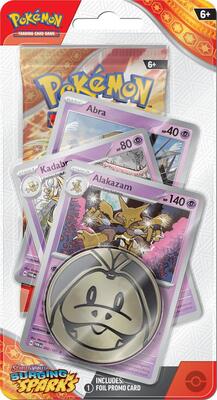 Surging Sparks Premium Checklane Blister [Alakazam] card from SV08: Surging Sparks