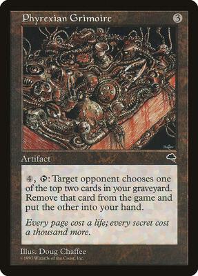 Phyrexian Grimoire card from Tempest