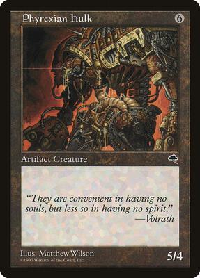 Phyrexian Hulk card from Tempest