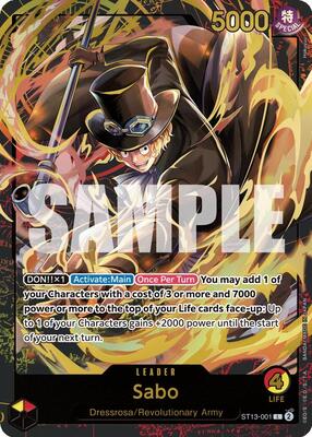 Sabo (Premium Card Collection -Leader Collection-) card from One Piece Promotion Cards