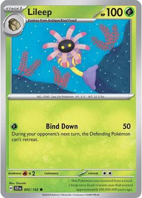 Lileep - 005/142 card from SV07: Stellar Crown