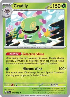 Cradily card from SV07: Stellar Crown