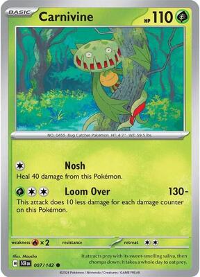 Carnivine card from SV07: Stellar Crown