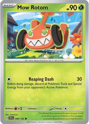 Mow Rotom card from SV07: Stellar Crown