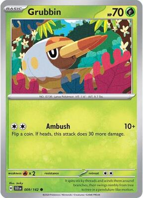 Grubbin card from SV07: Stellar Crown