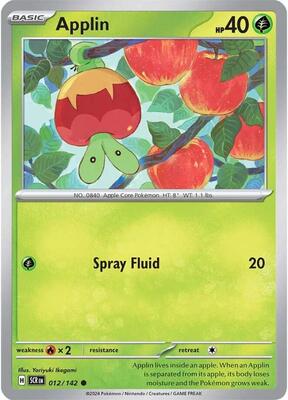 Applin card from SV07: Stellar Crown
