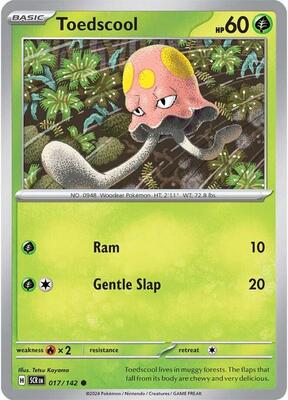 Toedscool card from SV07: Stellar Crown