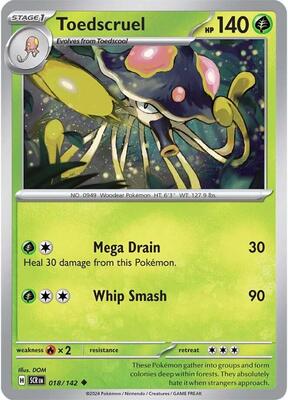 Toedscruel card from SV07: Stellar Crown
