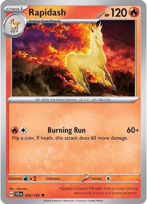 Rapidash card from SV07: Stellar Crown