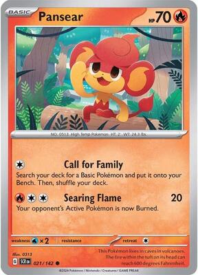 Pansear card from SV07: Stellar Crown