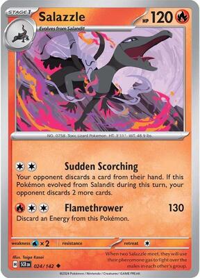 Salazzle card from SV07: Stellar Crown