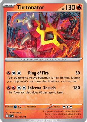 Turtonator - 025/142 card from SV07: Stellar Crown
