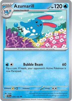 Azumarill card from SV07: Stellar Crown
