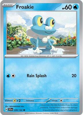 Froakie card from SV07: Stellar Crown