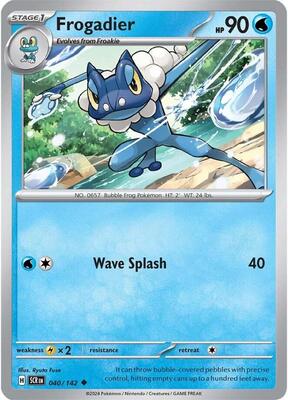 Frogadier card from SV07: Stellar Crown