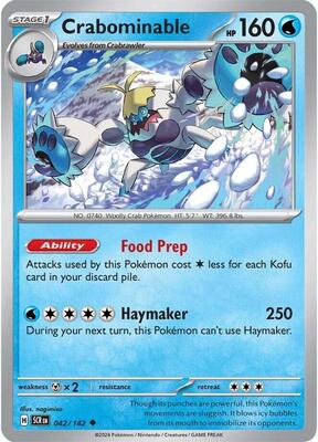Crabominable - 042/142 card from SV07: Stellar Crown